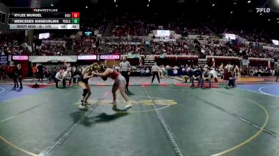 G - 170 lbs Cons. Round 5 - Rylee Murgel, Helena Girls vs Mercedes Shindurling, Powell Co. (Deer Lodge) Girls