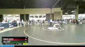 35 lbs Round 2 - Leia Cantu, Moses Lake WC vs Wesley Adams, Salem Elite Mat Club