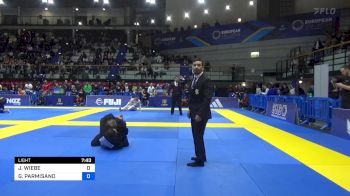 JULIA WIEBE vs GIOVANNA PARMISANO 2024 European Jiu-Jitsu IBJJF Championship