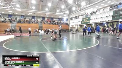 126 lbs Champ. Round 1 - Jared Litchenberg, Vista Murrieta vs Kevin Morales, Hillcrest
