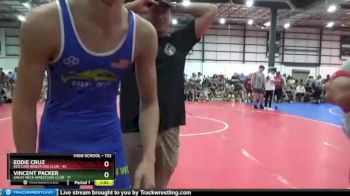 132 lbs Champ. Round 1 - Eddie Cruz, Red Lion Wrestling Club vs Vincent Packer, Great Neck Wrestling Club