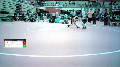 12U - 86 lbs Cons. Round 1 - Kasen McLaughlin, Hybrid Wrestling Club vs Jayce Ost, Oak Hill Wrestling Club