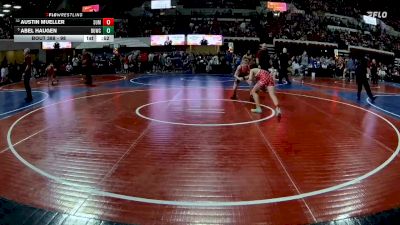 98 lbs Cons. Round 4 - Abel Haugen, Coyote Wrestling Club vs Austin Mueller, Dean Morgan