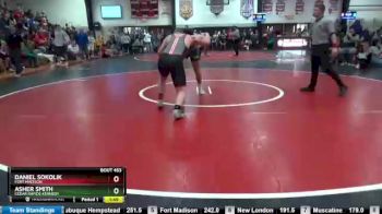 220 lbs Cons. Round 1 - Asher Smith, Cedar Rapids Kennedy vs Daniel Sokolik, Fort Madison