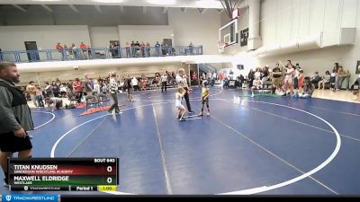 42-45 lbs Round 2 - Maxwell Eldridge, Westlake vs Titan Knudsen, Sanderson Wrestling Academy