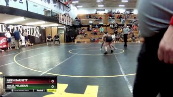 120 lbs 5th Place Match - Aiden Barnett, Green vs Yaxel Milligan, Firestone