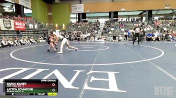 144 lbs Quarterfinals (8 Team) - Layton Schneider, EDMOND NORTH vs Garon Kaiser, DEER CREEK (ED)