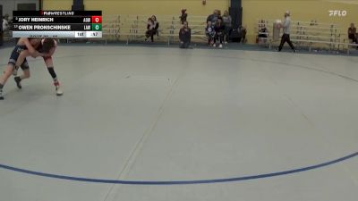 65 lbs 5th Place Match - Owen Pronschinske, LAW vs Jory Heinrich, American Outlaws Wrestling