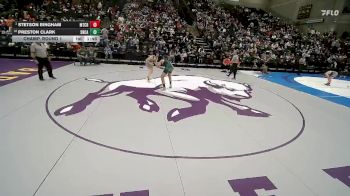 4A 157 lbs Champ. Round 1 - Stetson Bingham, Mountain Crest vs Preston Clark, Snow Canyon