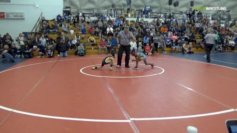 55 lbs Quarterfinal - Monte Guntrum, (Oak Glen) vs Gavin Smith, (South Side)