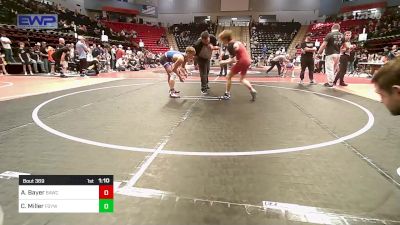 126 lbs 3rd Place - Aiden Bayer, Broken Arrow Wrestling Club vs Caleb Miller, Fort Gibson Youth Wrestling