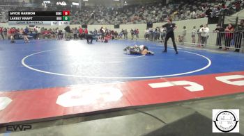 68 lbs Quarterfinal - Jaycie Harmon, Duncan Middle School vs Lakely Kraft, Bridge Creek Wrestling