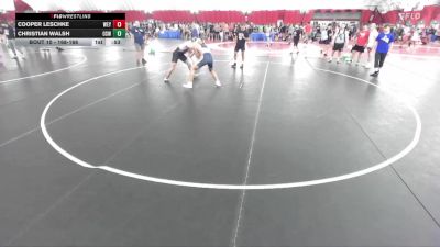 168-168 lbs Round 1 - Christian Walsh, Oswego vs Cooper Leschke, Weyauwega-Fremont