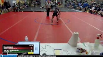 130 lbs Round 4: 10:00am Sat. - Nicholas Rackley, Soldotna vs TYLER FOSS, Wasilla High School