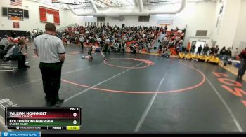 120C Round 3 - Kolton Bonenberger, Lander Valley vs William Hohnholt, Campbell County