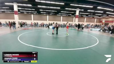 132 lbs Cons. Semi - London Woods, 3F Wrestling vs Hannah Dunn, Alamo City Wrestling Club