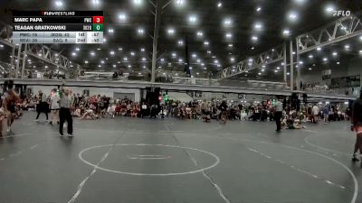 190 lbs Round 6 (8 Team) - Teagan Gratkowski, Team 302 Gold vs Marc Papa, Pirates WC