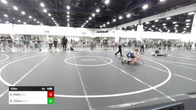 83 lbs Quarterfinal - Kyle Petty, Relentless vs Rylan Zinkin, Dethrone WC
