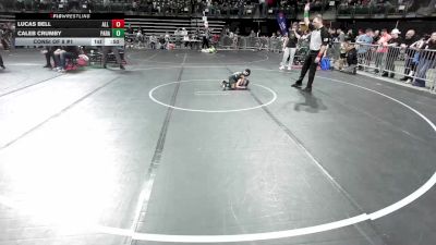 45 lbs Consi Of 8 #1 - Lucas Bell, All I See Is Gold Academy vs Caleb Crumby, Paramus