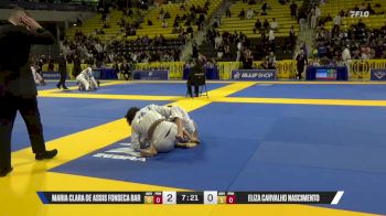 Eliza Carvalho Nascimento vs Maria Clara De Assis Fonseca Bar 2026 World Jiu-Jitsu IBJJF Championship