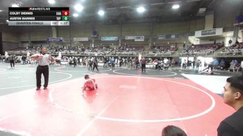 81 lbs Quarterfinal - Colby Dennis, Eaglecrest WC vs Austin Barnes, Top Rank Hammers
