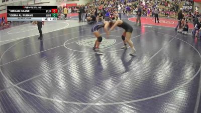 155 lbs Semifinal - Megan Haase, Wilsonville vs Dema Al Rubaye, Aloha