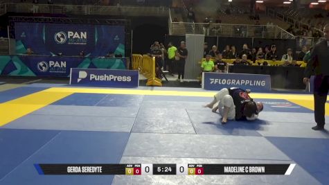 Madeline C Brown vs Gerda Seredyte 2025 Pan Jiu Jitsu IBJJF Championship