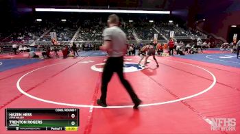 4A-150 lbs Cons. Round 1 - Trenton Rogers, Laramie vs Hazen Hess, Star Valley