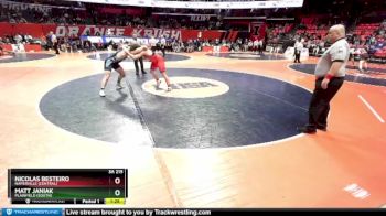 3A 215 lbs Champ. Round 1 - Matt Janiak, Plainfield (South) vs Nicolas Besteiro, Naperville (Central)