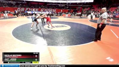 3A 215 lbs Champ. Round 1 - Matt Janiak, Plainfield (South) vs Nicolas Besteiro, Naperville (Central)