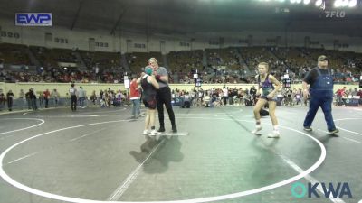 170 lbs Quarterfinal - Gipsee Reed, Brushy Wrestling Club vs AvaLee Wickware, Geary Youth Wrestling