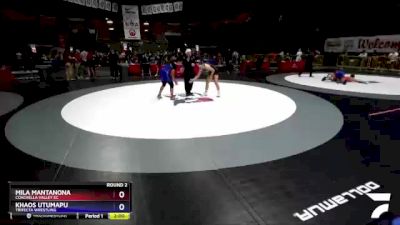 130 lbs Round 2 - Mila Mantanona, Coachella Valley EC vs Khaos Utumapu, Trifecta Wrestling