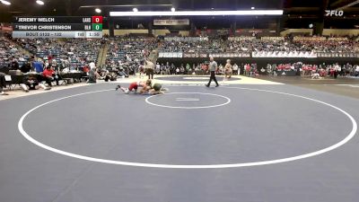 132 lbs Quarterfinal - Jeremy Welch, Lansing HS vs Trevor Christenson, Basehor-Linwood HS