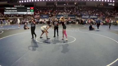 G 138 lbs Semifinal - Lillian Hutto, Acadiana Girls vs Keira Liesch, Benton Girls