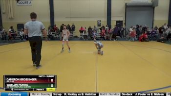 65 10U Cons. Semi - Cameron Grossinger, MN Elite vs Waylon Norris, Summit Wrestling Academy