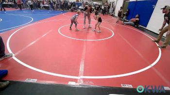 58 lbs Consi Of 16 #2 - Keegan Wilkinson, Wyandotte Youth Wrestling vs Kolten Horton, Checotah Matcats