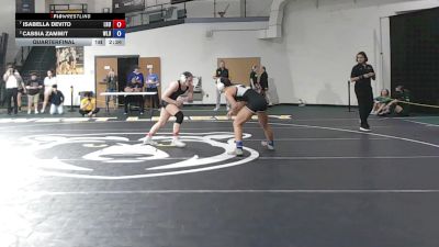 131 lbs Quarterfinal - Isabella Devito, Lock Haven University vs Cassia Zammit, West Liberty