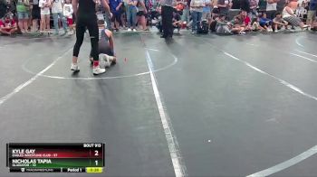 120 lbs Quarterfinal - Nicholas Tapia, Gladiator vs Kyle Gay, Eagles Wrestling Club