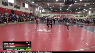 55 lbs 3rd Place Match - Bryce Miller, Cyclones vs Kaison Perkins, Pinnacle Wrestling