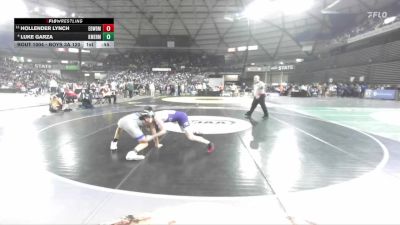 Boys 3A 120 lbs Cons. Semi - Hollender Lynch, Edmonds-Woodway vs Luke Garza, Kent Meridian