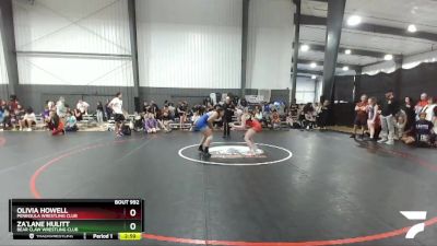 152 lbs Round 5 - Olivia Howell, Peninsula Wrestling Club vs Za`Lane Hulitt, Bear Claw Wrestling Club