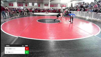 138 lbs Round Of 16 - Omid Sabr, Worcester Tech vs Cam Ice, Minnechaug
