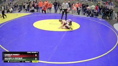 71 lbs Cons. Round 4 - Rayden La Rocque, Roseburg Mat Club/Umpqua Valle vs Charlie Pankey, Mat Sense