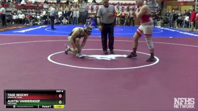 4A 215 lbs Cons. Round 1 - Austin Vanderhoof, Mulvane vs Tage Skocny, Santa Fe Trail