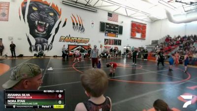 45-50 lbs Round 3 - Avianna Silva, Powell Wrestling Club vs Nora Ryan, Thermopolis Wrestling Club