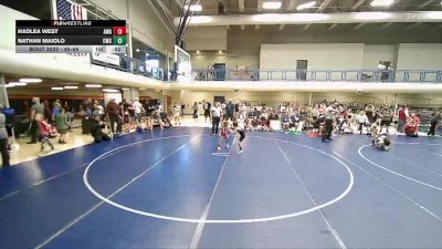 45-49 lbs Round 3 - Nathan Maiolo, Champions Wrestling Club vs Hadlea West, Aviator Wrestling Academy