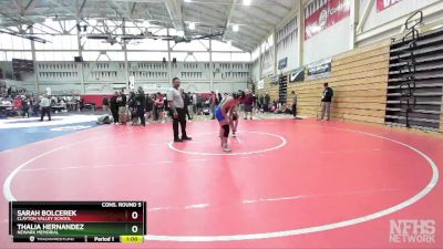 170 (172) Cons. Round 5 - Sarah Bolcerek, Clayton Valley School vs Thalia Hernandez, Newark Memorial