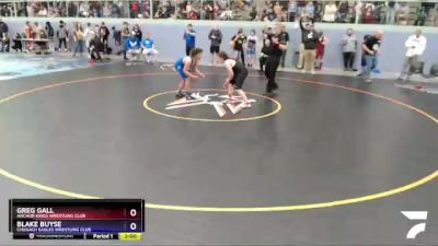 135 lbs Round 1 - Blake Buyse, Chugach Eagles Wrestling Club vs Greg Gall, Anchor Kings Wrestling Club