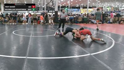 115 lbs Rr Rnd 2 - Troy Baker, Outlaws - HSC vs Maximillian Shvartsman, GT Kombat - HSC