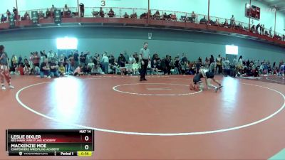 72 lbs Semifinal - Leslie Bixler, Red Hawk Wrestling Academy vs Mackenzie Moe, Contenders Wrestling Academy